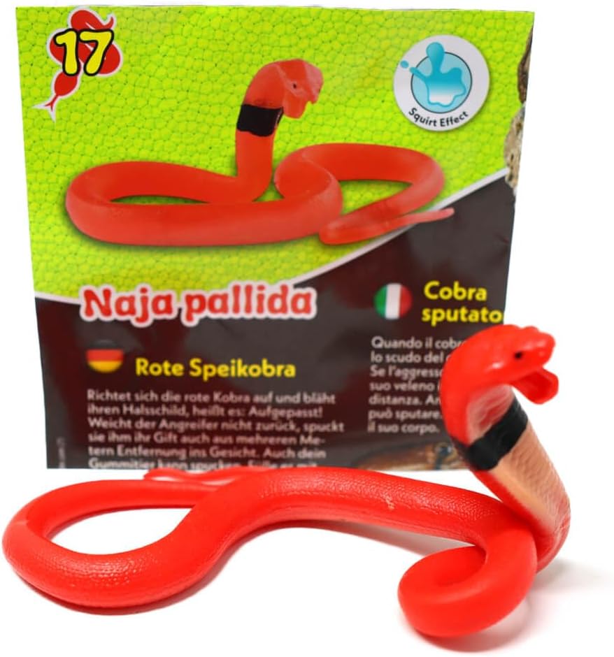 Generisch Blue Ocean Snakes Sammelfiguren 2024 - Planet Wow Farbwechsel Schlange - Figur 17. Rote Sp