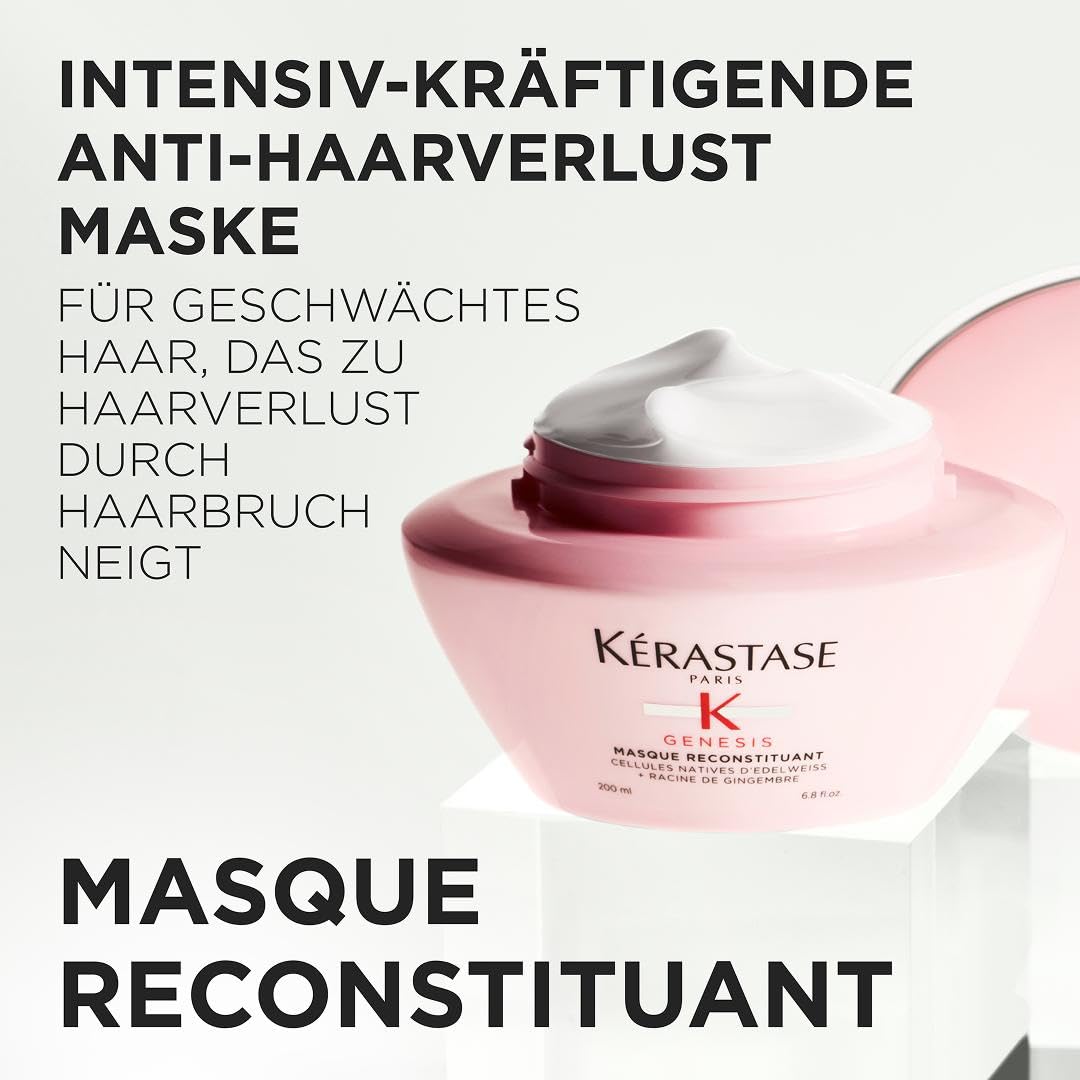 Kérastase Stärkende Haarmaske für brüchiges und strapaziertes Haar, Aufbauend und effektiv gegen Haa