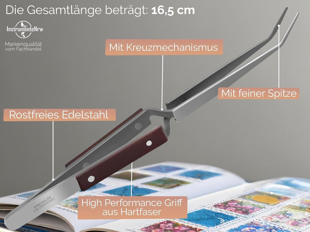 Klemmpinzetten Set Kreuzpinzette Lötpinzette Technische Pinzette Gerade Abgewinkelt Gebogen glatte S