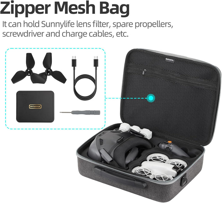 Aufbewahrungstasche für DJI Neo Bundle Motion Fly More Umhängetasche für Drohnen Transportkoffer Sch