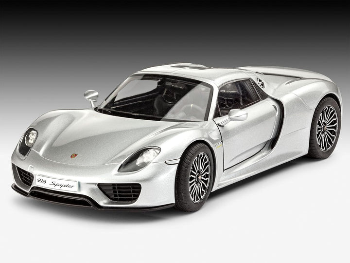 Revell Modellbausatz Auto 1:24 - Porsche 918 Spyder im Massstab 1:24, Level 4, originalgetreue Nachb