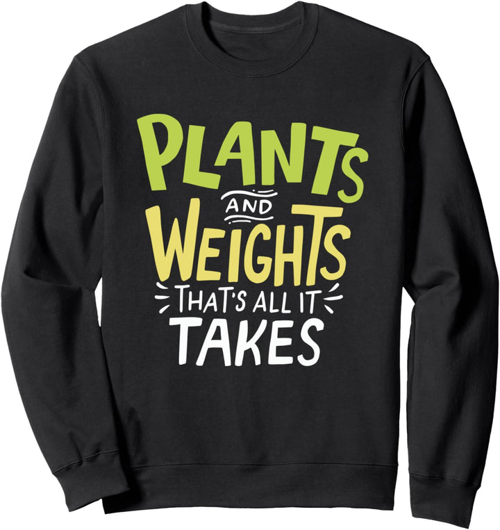 Veganer Vegetarier Bodybuilder Fitness Fitnesstudio Gewichte Sweatshirt