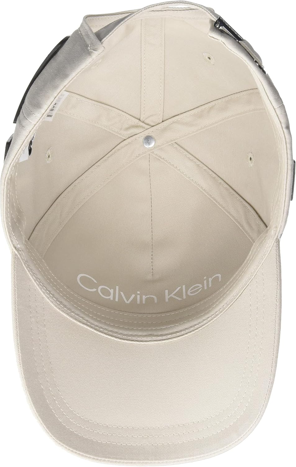 Calvin Klein CK Patch Baseball Cap Stony Beige