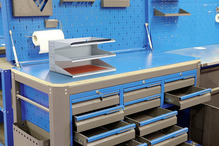 Durable Sortierreck (mit 3 Ablagefächern), für Tisch oder Wand, grau, 335910 Grau 3 Fächer, Grau 3 F