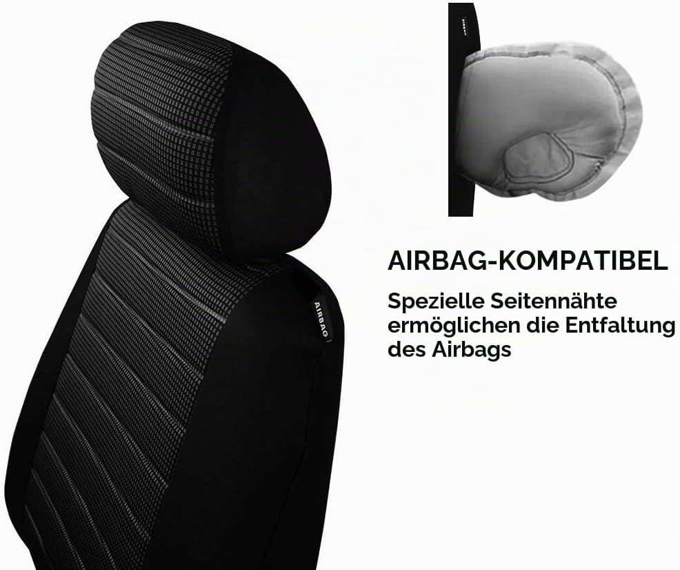 TOYOUN Universal Sitzbezüge Auto Vordersitze Autositzbezüge Schonbezüge Vorne Vordersitzbezüge Seite