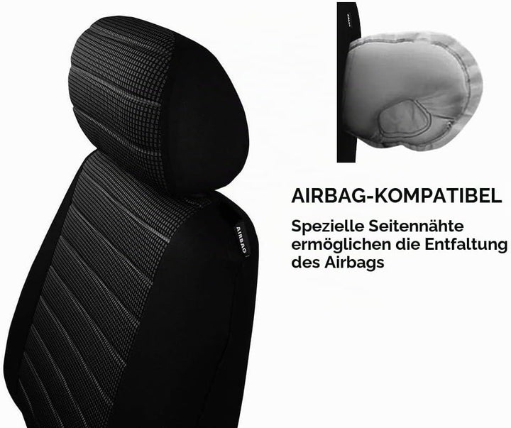 TOYOUN Universal Sitzbezüge Auto Vordersitze Autositzbezüge Schonbezüge Vorne Vordersitzbezüge Seite