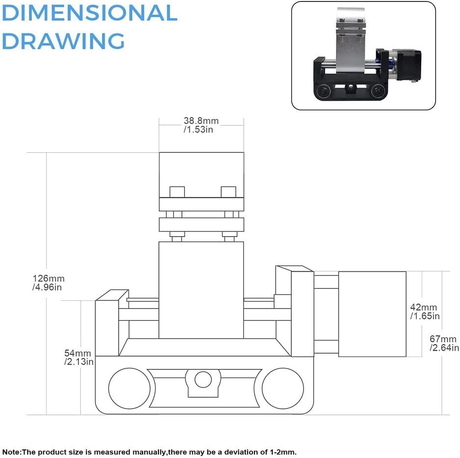 Z-Achsen-Spindelmotor-Montagesatz, Upgrade der Spindel auf 200 W für CNC der 3018 Pro-Serie