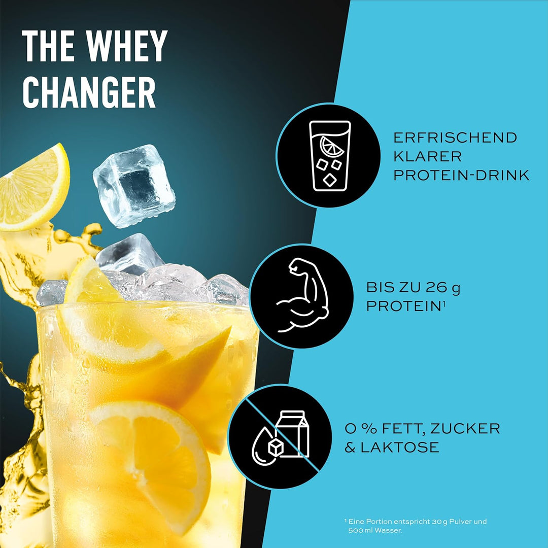 ESN ISOCLEAR Whey Isolate Protein Pulver, Lemon Iced Tea, 908 g, Proteinlimo mit fruchtig leckerem G