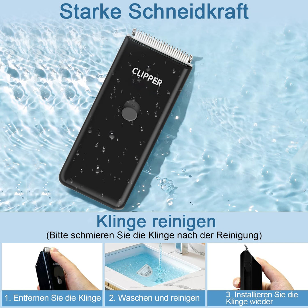 Mucek Pfotentrimmer für hunde, 2-in-1 Hundeschermaschine, Hundepfoten Trimmer mit 2 Multifunktions-S