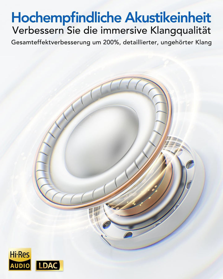 NE46 KI Übersetzer Kopfhörer, 8 Modi &amp; Bluetooth 6.0, mit 135 Sprachen, 50H