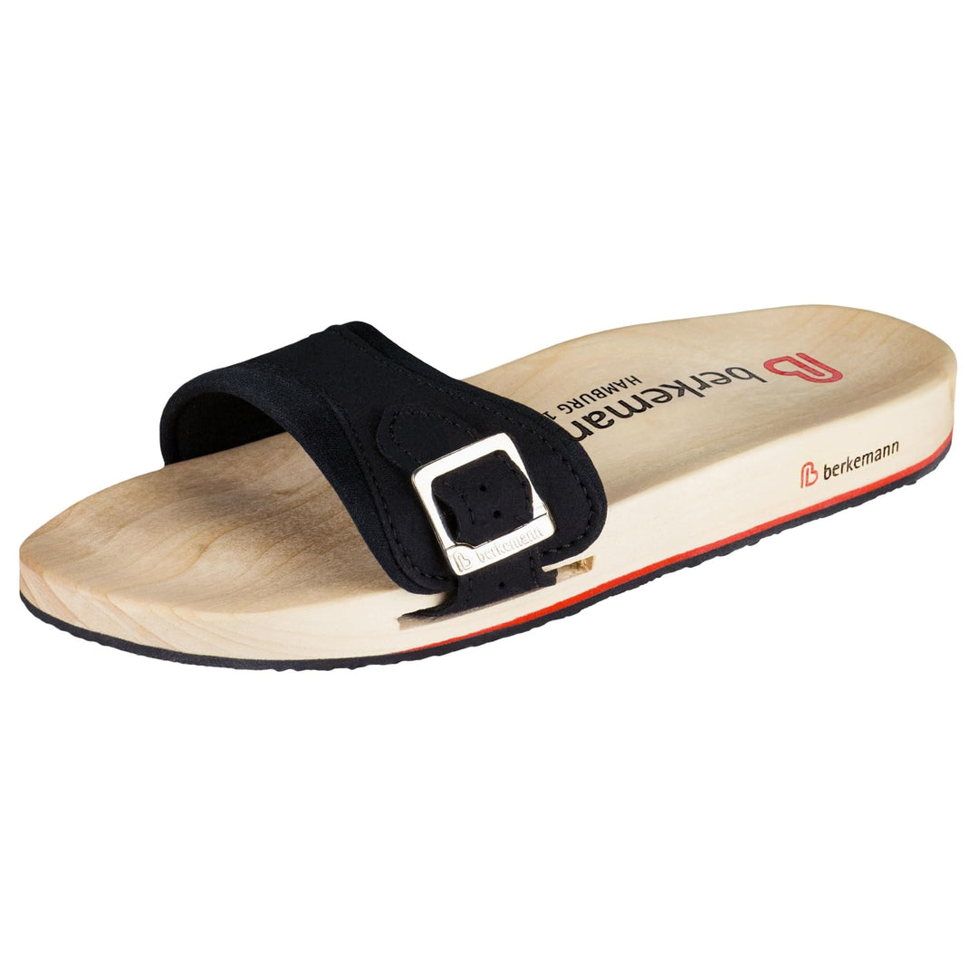 Berkemann Unisex-Erwachsene Berkilette Pantoletten 43 1/3 EU Schwarz, 43 1/3 EU Schwarz