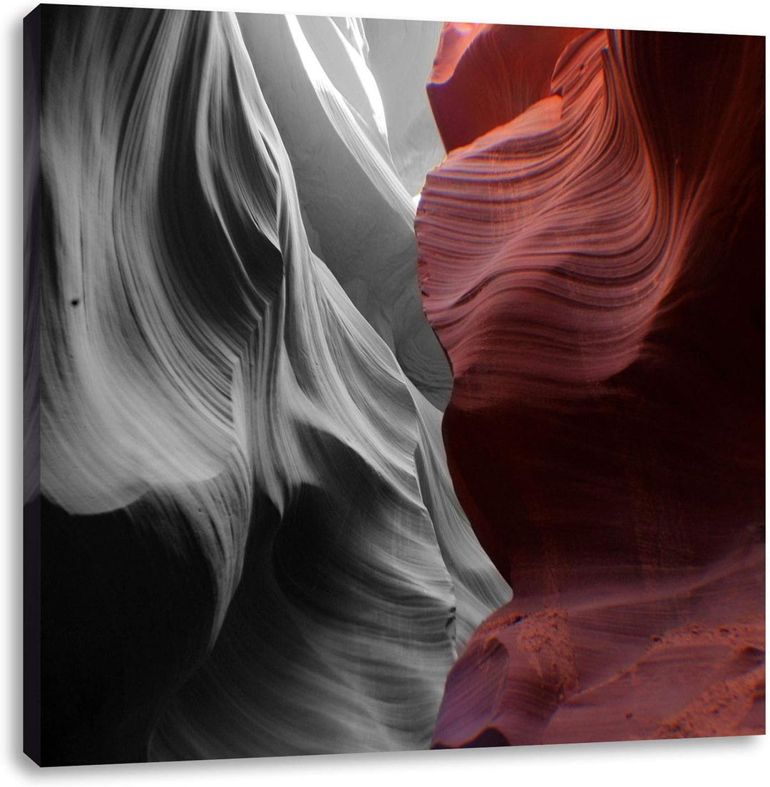 Pixxprint toller Antelope Canyon als Leinwandbild/Grösse: 70x70 cm/Wandbild/Kunstdruck/fertig bespan