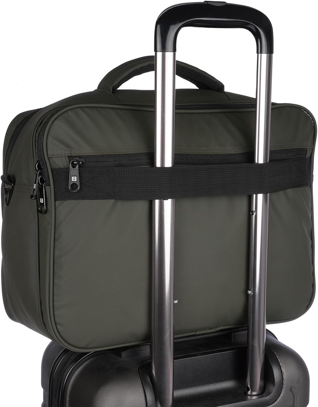 Christian Wippermann XXL Herren Umhängetasche Flugbegleiter Tasche Messenger Arbeitstasche 17 Zoll L