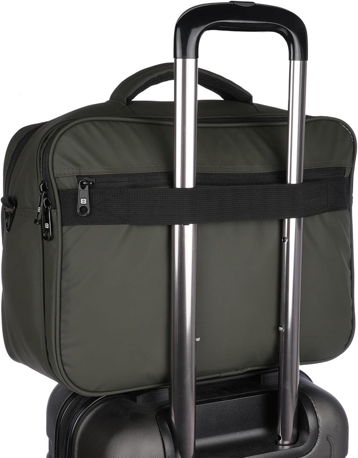 Christian Wippermann XXL Herren Umhängetasche Flugbegleiter Tasche Messenger Arbeitstasche 17 Zoll L