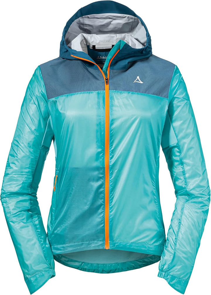 Schöffel Damen Hybrid Jkt Flow Trail L, extrem leichte, atmungsaktive MTB Jacke, wasserabweisende Fa