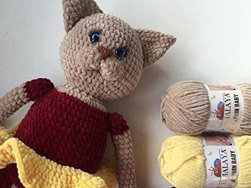 3 Knäuel Himalaya Delphin Baby Garn 395 Yards 3x100g Super Bulky Baby Blanket Garn (80311), 80311