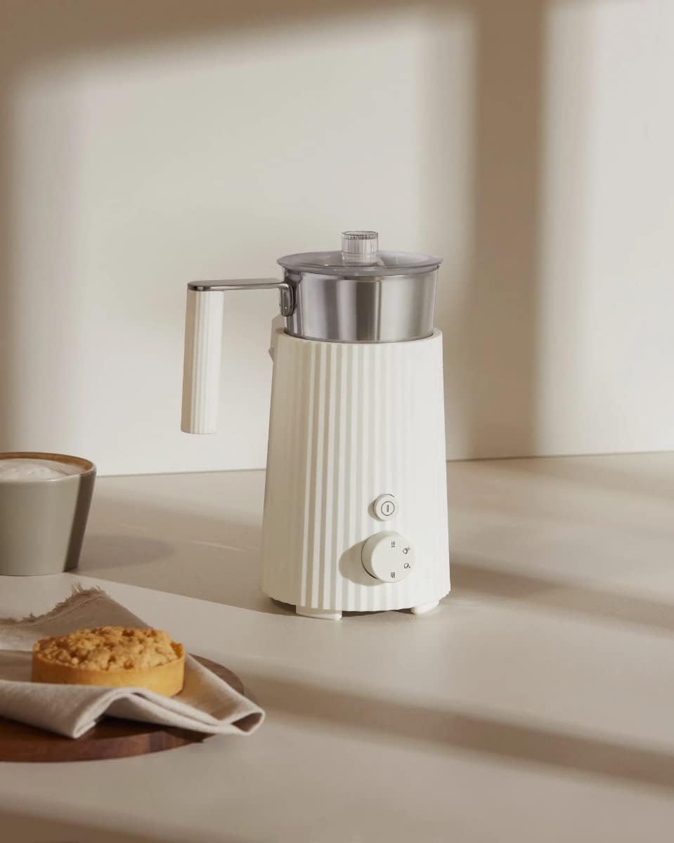 Alessi MDL13 B/UK Multifunktionaler Induktions-Milchaufschäumer, Kunststoff Edelstahl, Schwarz, Schw