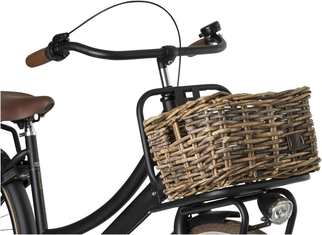 FAST RIDER Fastrider Zeno Fahrradkorb Vorne Rattan, Fahrrad Korb für Vorne für Einkaufs- oder Bücher