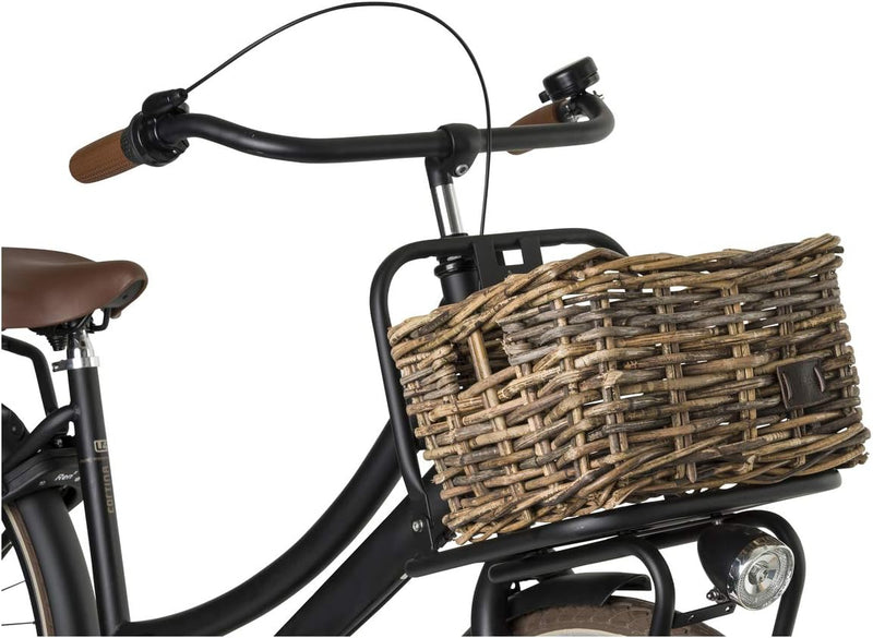 FAST RIDER Fastrider Zeno Fahrradkorb Vorne Rattan, Fahrrad Korb für Vorne für Einkaufs- oder Bücher