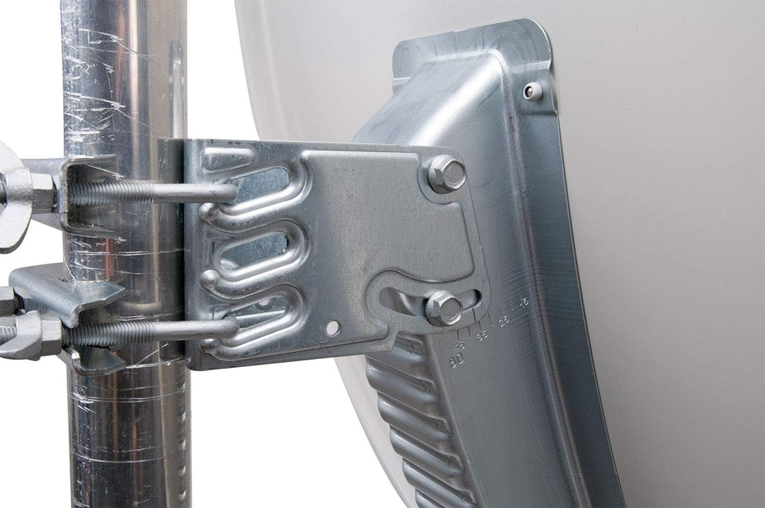 Schwaiger Aluminium Offset-Antenne lichtgrau (80 cm)