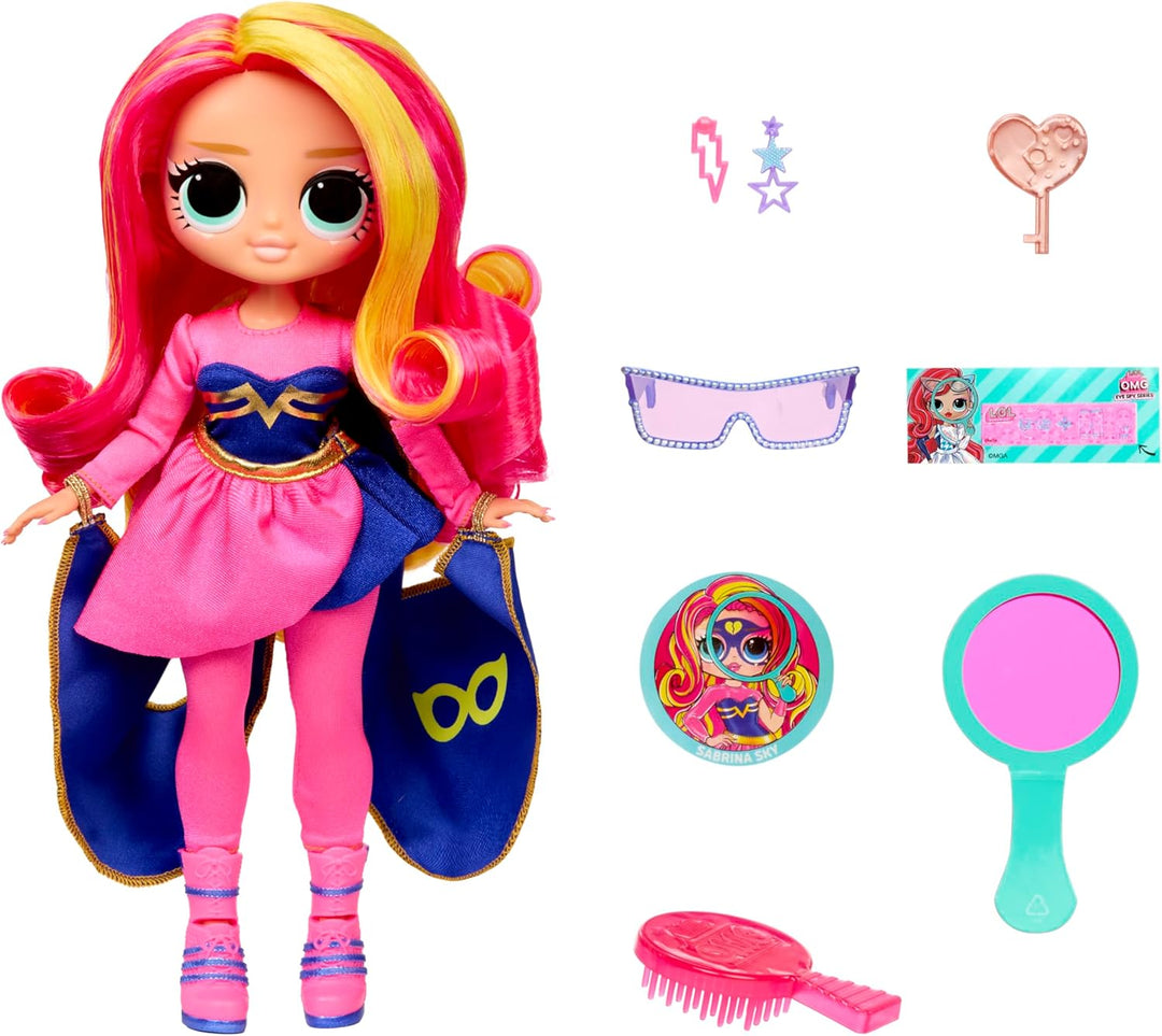 L.O.L. Surprise! OMG Eye Spy Series - Superhero – Enthält 1 Puppe mit Mode und Accessoires, Rätsel L
