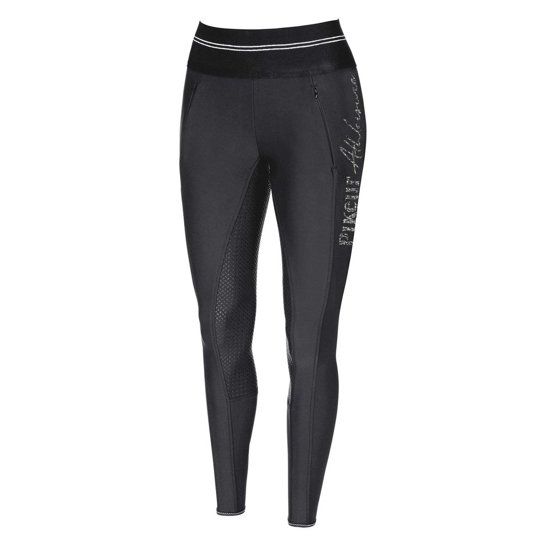Pikeur Damen Vollbesatz Reithose GIA Grip Athleisure Schwarz 76, Schwarz 76
