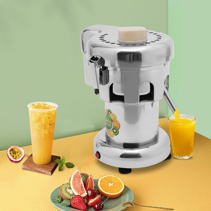 Elektrische Saftpresse Fruchtsaftpresse Edelstahl Saftpresse Gemüsesaft Juicer Trennung Orangenpress