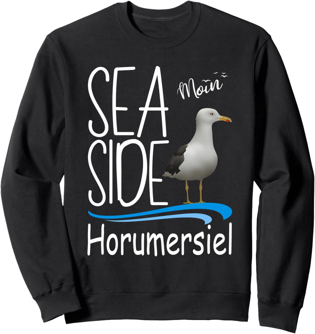 Horumersiel Moin Insel Camping Urlaub Nordseeküste Möwe Sweatshirt