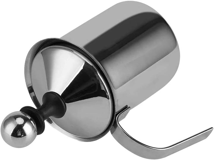 Manueller Milchaufschäumer, Edelstahl, Handpumpe, Milchaufschäumer, handbetriebener Milchschaummache