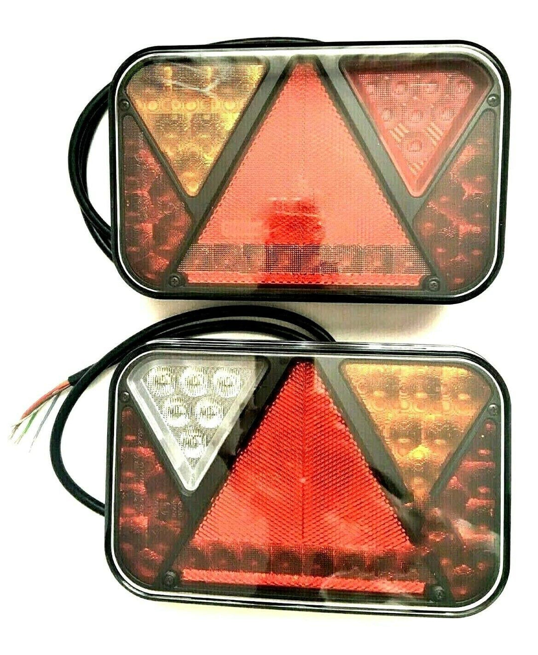 MelTruck® 2x LED 5 Funktionen Rückleuchte 12V Kabel 1m Anhänger Trailer LKW E9 Rücklicht