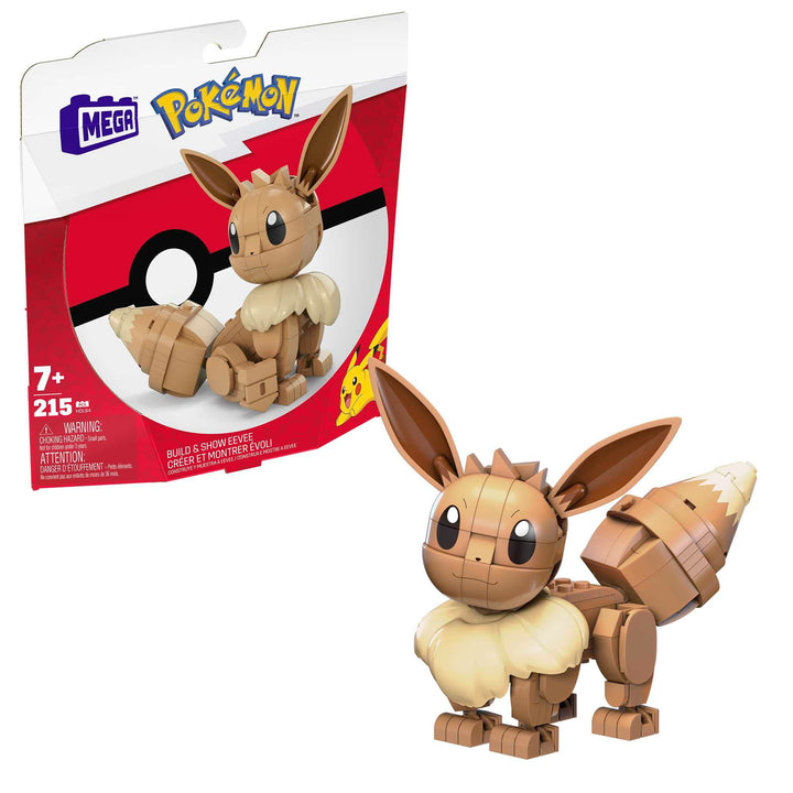MEGA HDL84 - Mega Construx Evoli Pokémon Baukasten, Konstruktionsspielzeug für Kinder, Spielzeug ab