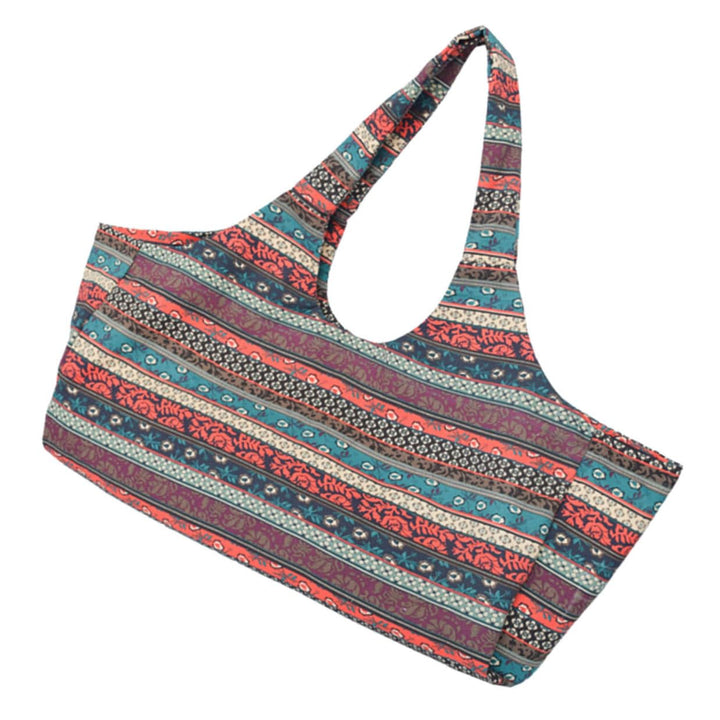 Cabilock Grosse Ethno Canvas Yoga Tasche mit Druck Leichte Sport Sling Bag Extra Grosses Fassungsver