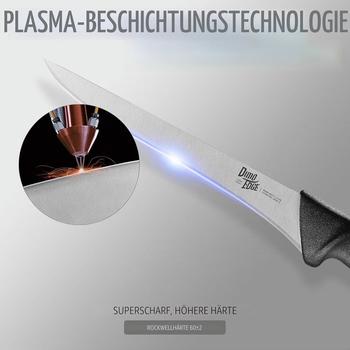 dimoedge Profi Kochmesser Fleischermesser, Metzgermesser Premium Edelstahl mit Klinge 20 cm, Scharfe