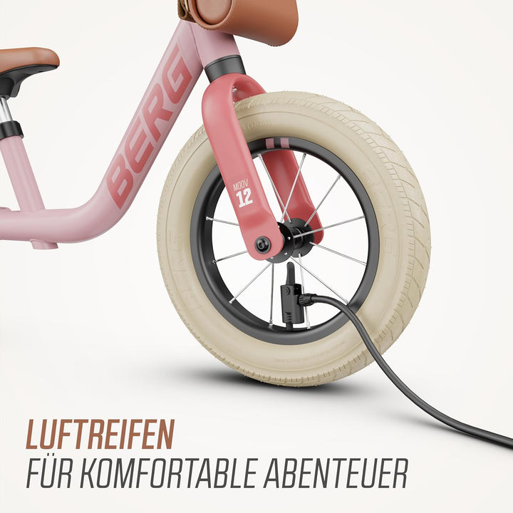 BERG MOOV 12 Laufrad | ab 2,5 Jahre | 12 Zoll | Lauflernrad bis 30 kg mit Luftreifen | Lenkrad und S
