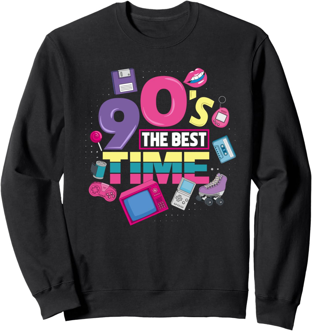 90er Jahre Party Mottoparty Outfit Kostüm Vintage Retro Sweatshirt