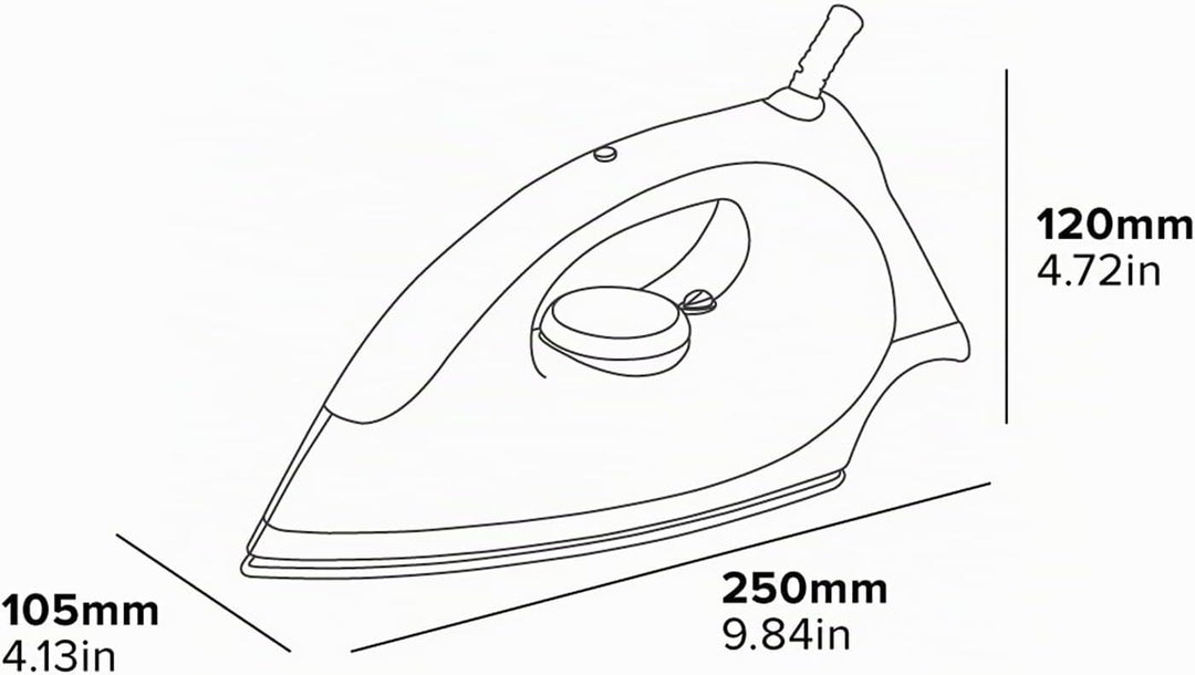 Corby Sherwood Trockenbügeleisen, 1200 W, Schwarz, EU-Stecker