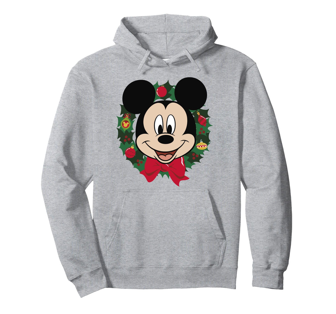 Disney Mickey And Friends Weihnachten Mickey Wreath Pullover Hoodie