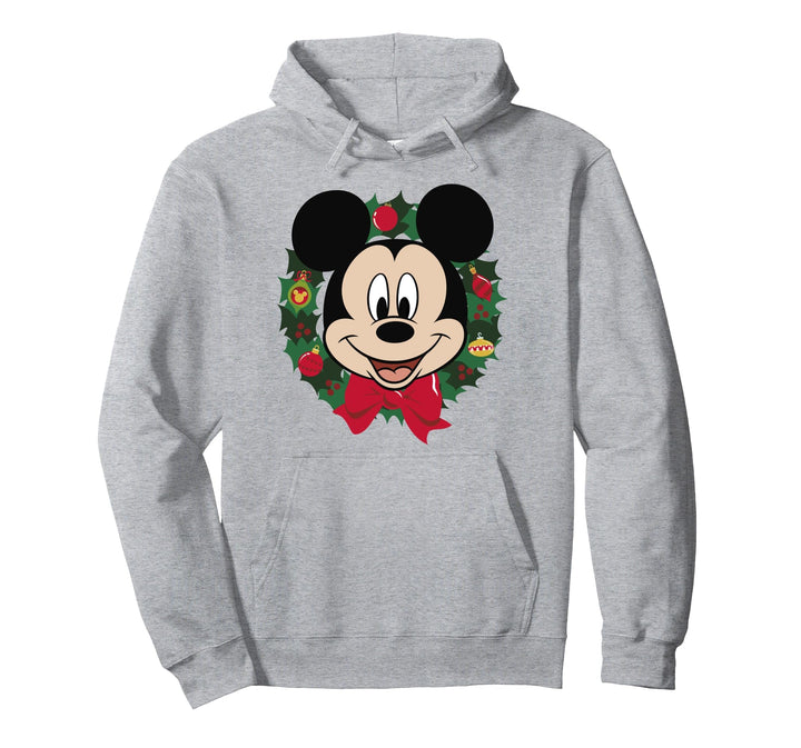 Disney Mickey And Friends Weihnachten Mickey Wreath Pullover Hoodie