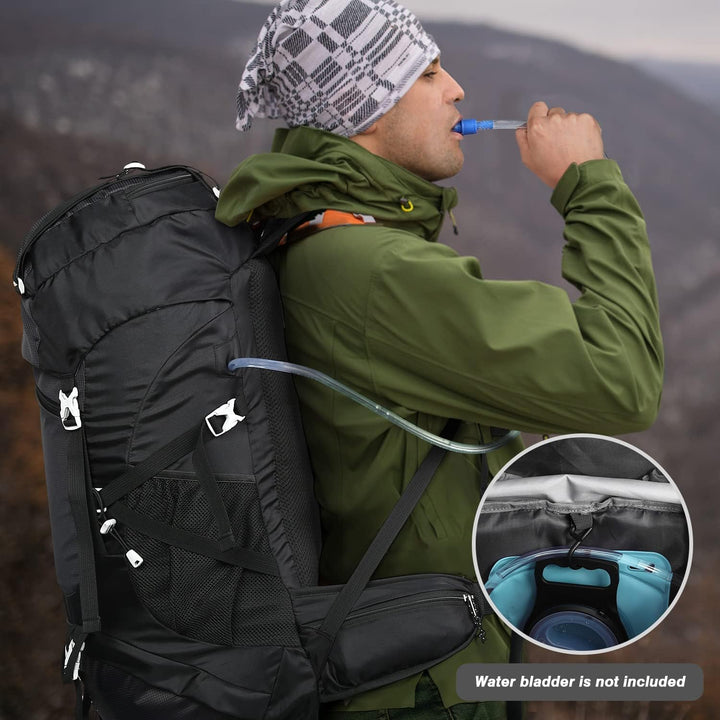 HOMIEE Wanderrucksack 50L, Herren Damen Wasserdichter Trekkingrucksack Reiserucksack Outdoor Wandern