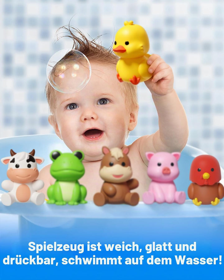 Coogam 10 Stück Bauernhof Tier Matching Spielzeug für Kinder | Feinmotorik Lernspiele für Vorschule