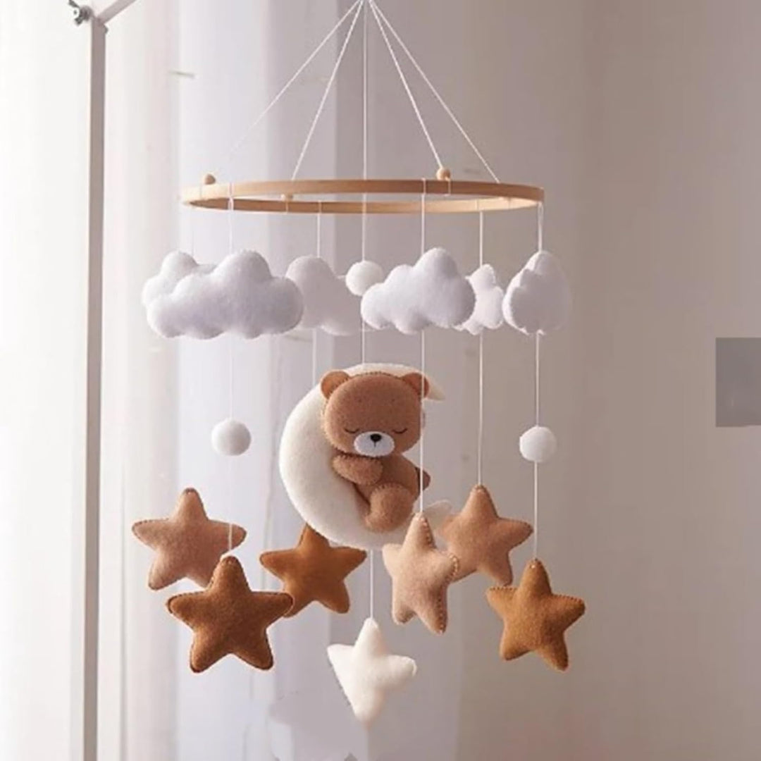 Mobile Filz Mobile Babybett BäR Baby Mobiles Baby Schlummernder BäR Filz Bettglocke Windspiele FüR K