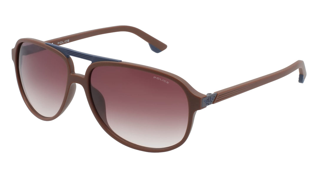 Police Unisex 6005AZ Sunglasses, Brown, One Size