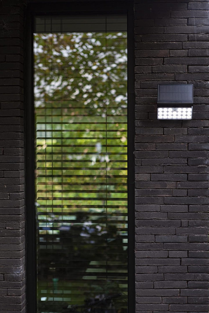 Solar Aussenwandleuchte Tuda,Smart Home Aussenlampe m.Bewegungsmelder,dimmbare Aussenleuchte,Wandlam