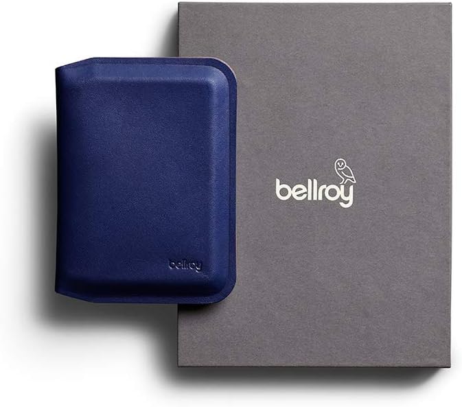 Bellroy Apex Slim Sleeve (Schlanke Faltbare Leder-Brieftasche mit RFID-Schutz) - Indigo, Indigo