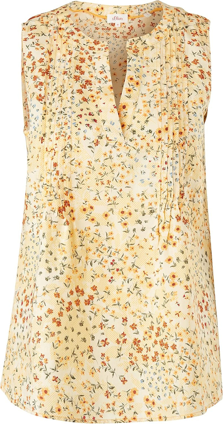 s.Oliver Damen 120.10.105.10.100.2100042 Bluse, 34 10a5 Gelb