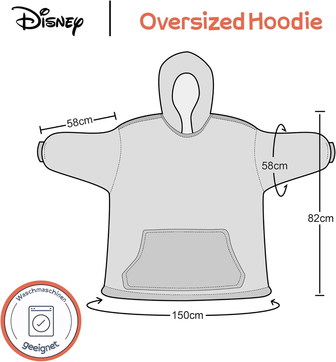 Disney Hoodie Damen Oversized Stitch Hoodie Übergrosser Flauschiger Kapuzenpullover - Lilo und Stitc