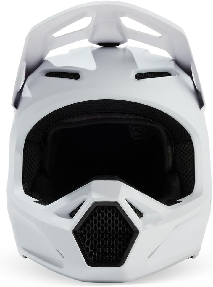 Fox Racing V1 Motocross-Helm, mattweiss, Grösse M M Mattweiss, M Mattweiss