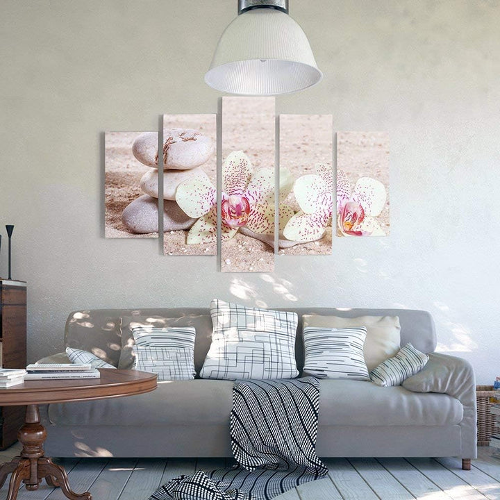 Feeby Frames, Leinwandbild, Bilder, Wand Bild - 5 Teile - Wandbilder, Kunstdruck, 250x120 cm, Typ A,