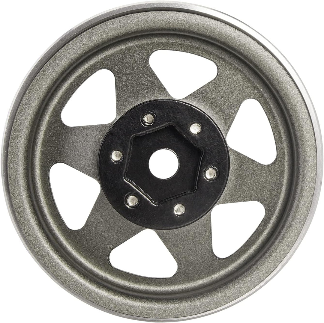 INJORA 1.9 Beadlock Felge Offset -8.9mm Metall Deep Dish Nabe für 1/10 RC Crawler Car TRX4 Axial SCX