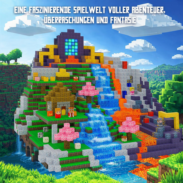 660 Magnetische Bausteine I Magisches Magnetspielzeug Kinder ab 3 Jahre, Pixel Blocks & Magnetic Toy